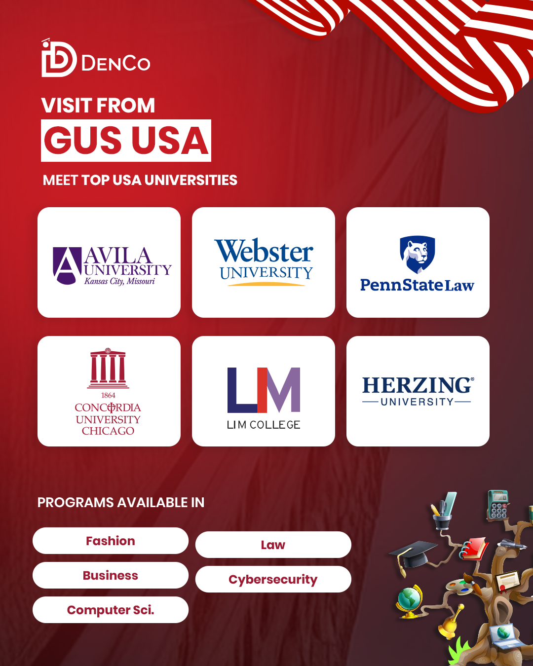 Printables - Visit from GUS USA - Meet Top USA Universities